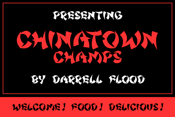 Chinatown Champs: A Bold Display Font for Campaigns