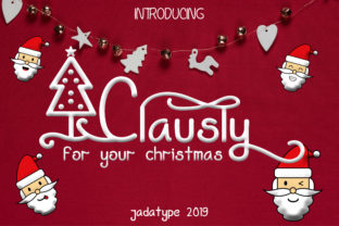 Clausly: A Festive Display Font for Editorial Design