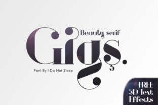 Gigs Display Font for Editorial Design