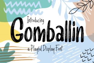 Gomballin Font: Sweet Display Type for Makers