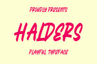 Halders: A Playful Display Font for Web Design
