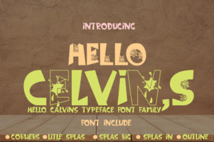 Hello Celvins: A Playful Display Font for Digital Design