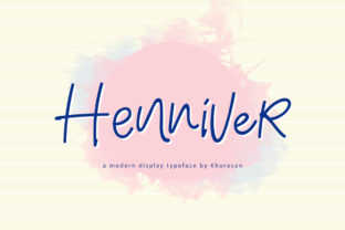 Henniver: A Charming Display Font for Makers