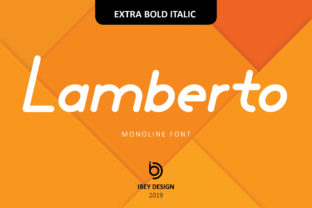 Lamberto Extra Bold Italic Font Review