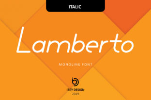 Lamberto Italic: A Bold Display Font for Makers