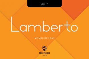 Lamberto Light: A Bold Display Font for Modern Brands