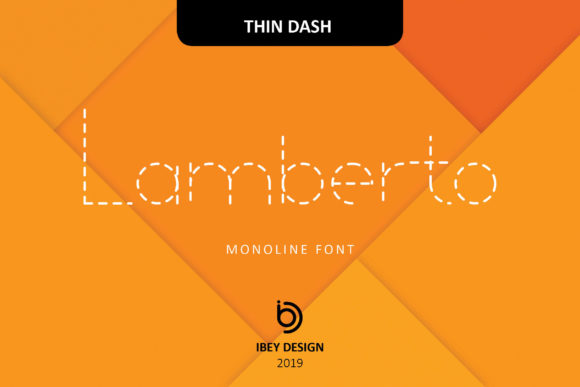 Lamberto Thin Dash: A Bold Display Font for Web Design