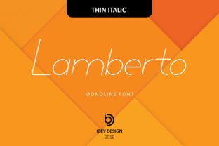 Lamberto Thin Italic: A Modern Display Font for Editors