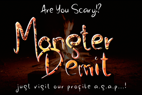 Monster Demit: A Bold Display Font for Horror Campaigns
