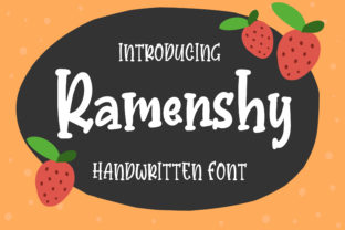 Ramenshy: A Whimsical Serif Font for Playful Web Design