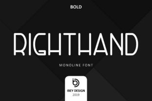 Right Hand Bold: A Modern Typeface for Digital Design