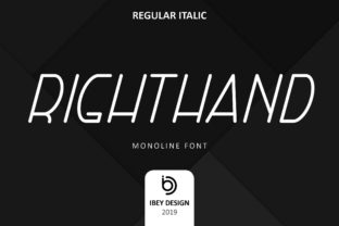 Right Hand Italic: A Modern Typeface for Crafters