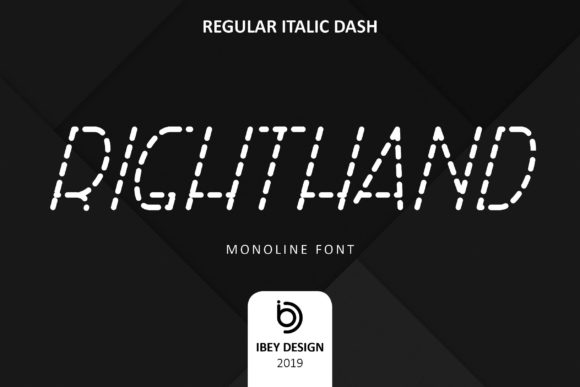 Right Hand Italic Dash: A Modern Typeface for Editorial Design