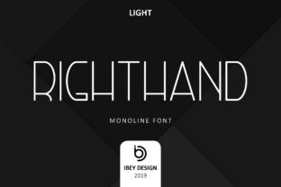 Right Hand Light: A Modern Display Font for Web Design