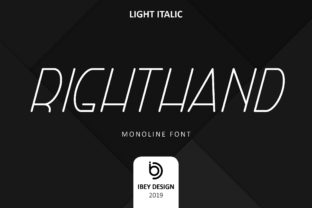 Right Hand Light Italic: A Modern Typeface for Editors
