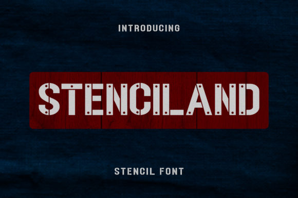 Stenciland: A Bold Display Font for High-Impact Campaigns