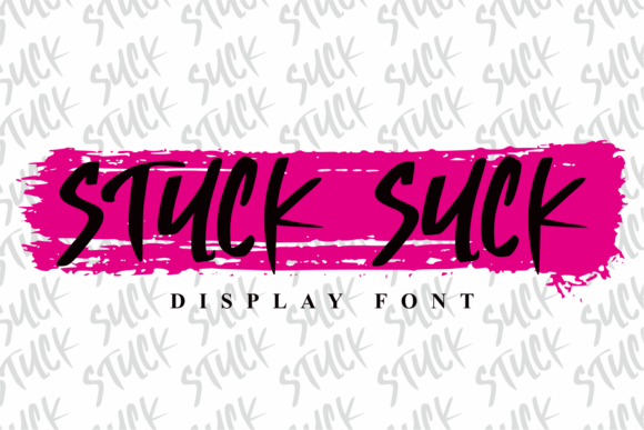 Stuck Suck Font: A Handwritten Display Review